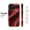 Crimson Leather Texture Phone Case iPhone Samsung Cover Pixel 4850 - Image 6
