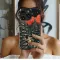 Crimson Midnight Forest Linocut Art Phone Case iPhone Samsung Cover Pixel 7855 - Image 2