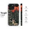 Crimson Midnight Forest Linocut Art Phone Case iPhone Samsung Cover Pixel 7855 - Image 6