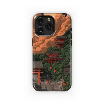 Crimson Moon Ascent
 Phone Case iPhone Samsung Cover Pixel 5542 - Image 1