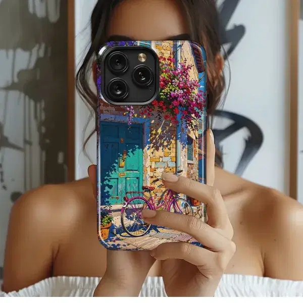 Crimson Mountain Sunset
 Phone Case iPhone Samsung Cover Pixel 4264 - Image 1