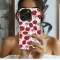Crimson Poppy Garden Sketch Design Phone Case iPhone Samsung Cover Pixel 7201 - Image 2
