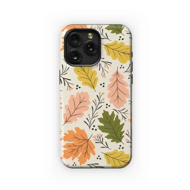 Crisp Autumn Day Leaf Pattern Phone Case iPhone Samsung Cover Pixel 7592