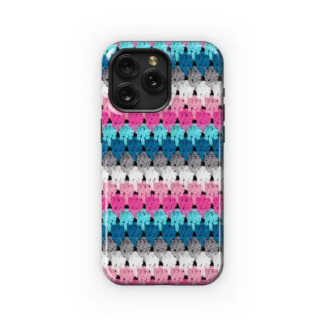 Crocheted Pastel Phone Case iPhone Samsung Cover Pixel 3846