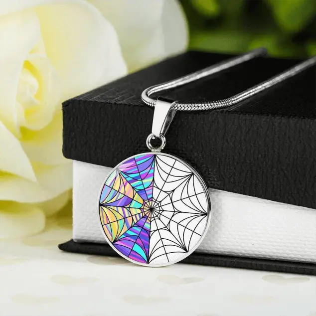 Custom Engraved Wednesday Addams and Enid Necklace