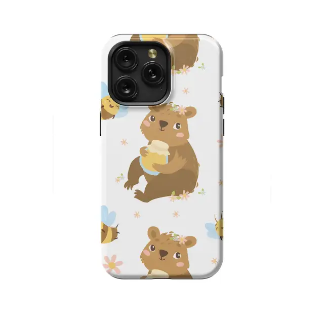 Cute and Whimsical Bear Phone Case iPhone Samsung Cover Pixel 1139