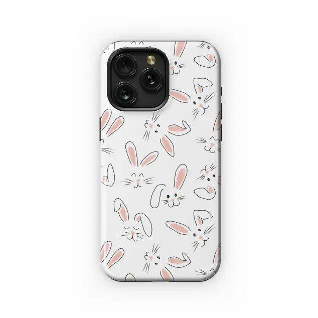 Cute Bunny Faces
 Phone Case iPhone Samsung Cover Pixel 3997