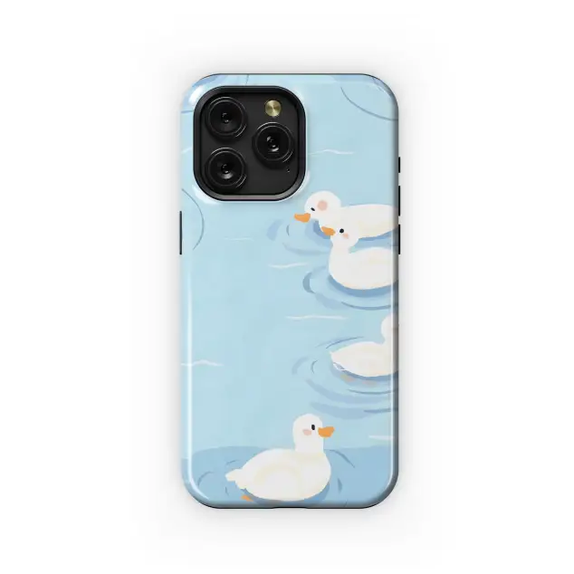 Cute Ducklings Swim
 Phone Case iPhone Samsung Cover Pixel 4247