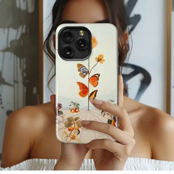 Cute Garden Boots Dragonfly Pattern Phone Case iPhone Samsung Cover Pixel 5295 - Image 1