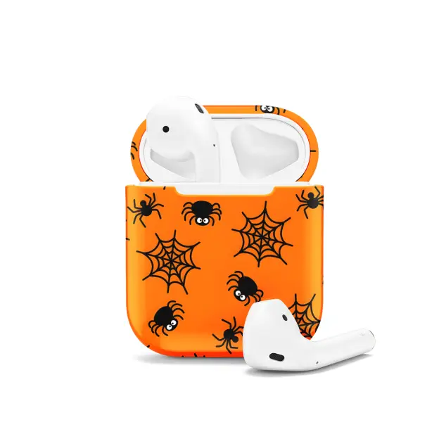 Cute Halloween Spiders Web AirPods Case AirPods Pro AirPods Pro 2 AirPods 3 AirPods 2 Glossy 1277