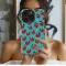 Cute Ladybug Pattern Teal Insect Print Phone Case Cover for iPhone 17 Pro Max 16 15 Plus 14 13 Mini Samsung S25 S24 Google Pixel 10 9 8239 - Image 2