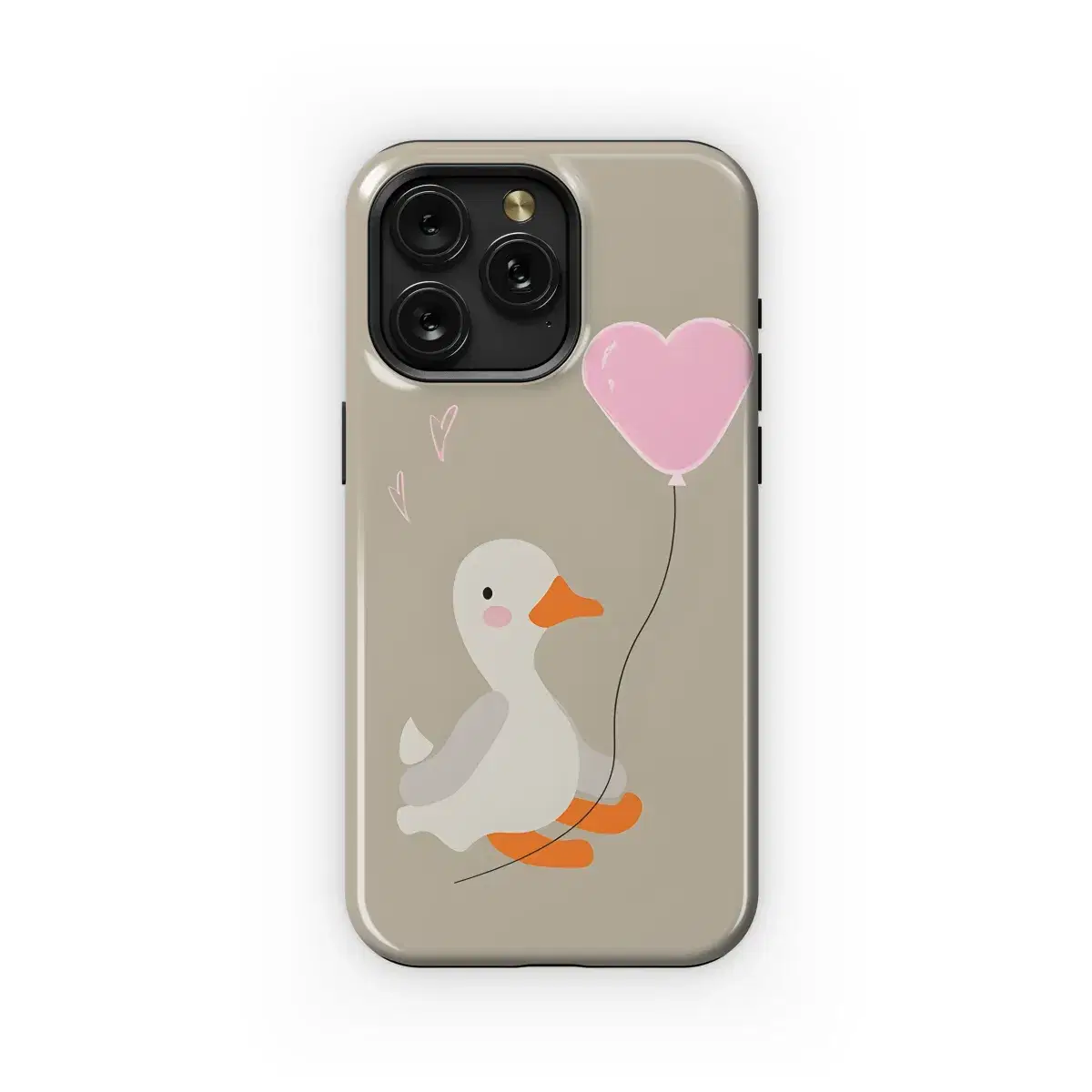 Cute little duckling with balloon Phone Case iPhone Samsung Cover Pixel 2683 - Image 1