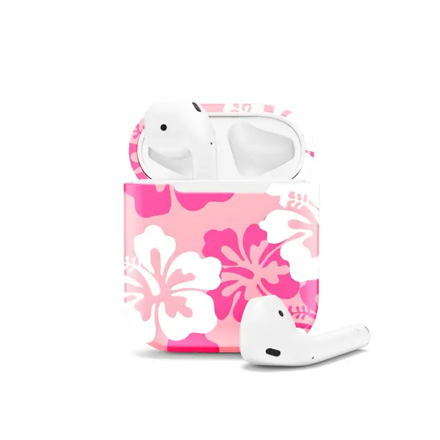 Cute Preppy Flower Y2K Hibiscus AirPods Case AirPods Pro AirPods Pro 2 AirPods 3 AirPods 2 Glossy 1478