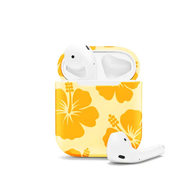 Cute Yellow Flower Y2K Hibiscus AirPods Case AirPods Pro AirPods Pro 2 AirPods 3 AirPods 2 Glossy 1477
