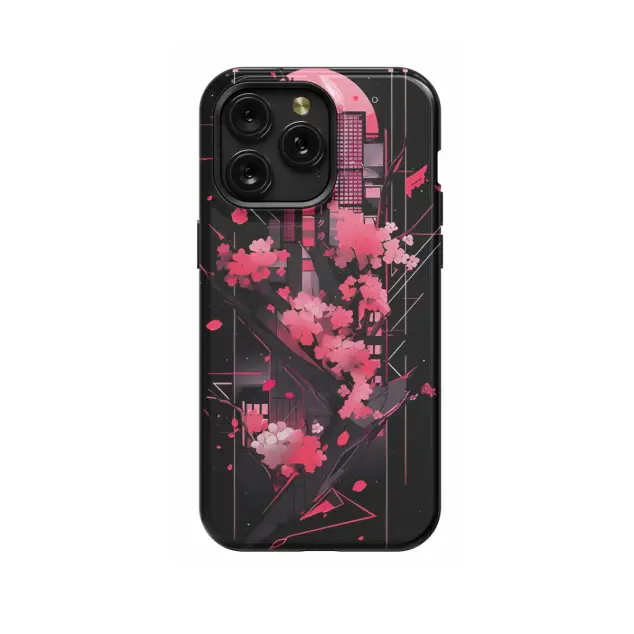 Cyberpunk Cherry Blossom Phone Case iPhone Samsung Cover Pixel 1387