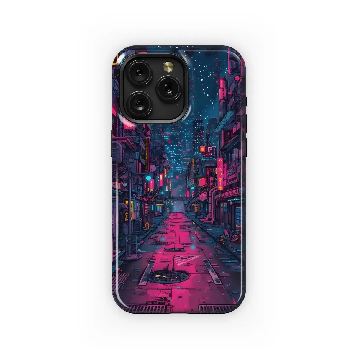 Cyberpunk Cityscape Night
 Phone Case iPhone Samsung Cover Pixel 5483 - Image 1