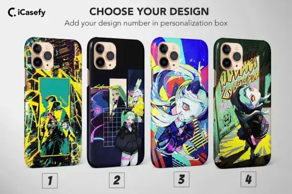 Cyberpunk Phone Case Anime Rebecca Japanese Manga Cover - Image 1