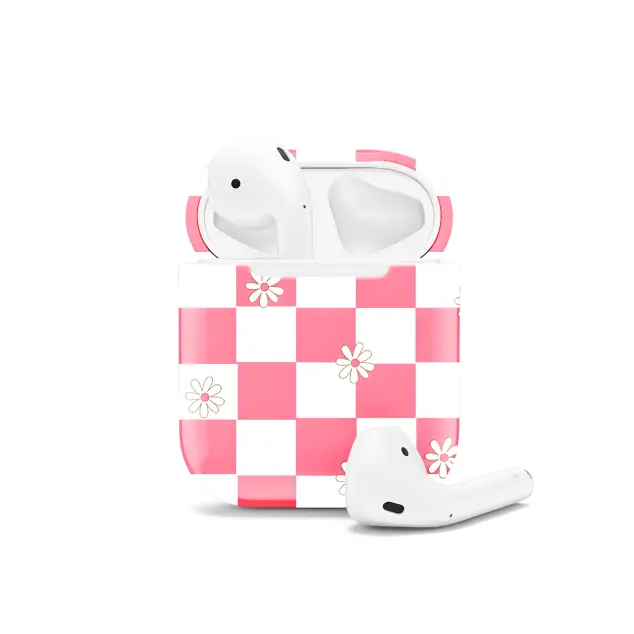 Daisy Aesthetic Grid Checkered AirPods Case AirPods Pro AirPods Pro 2 AirPods 3 AirPods 2 Glossy 1523