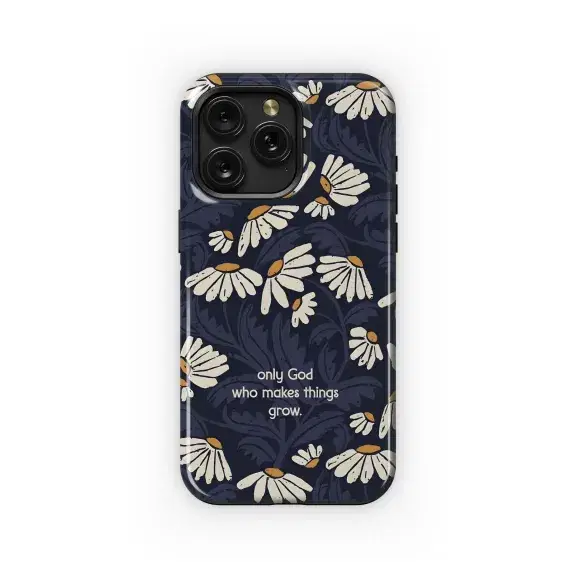 Daisy Field Navy Pattern Phone Case iPhone Samsung Cover Pixel 5029 - Image 1