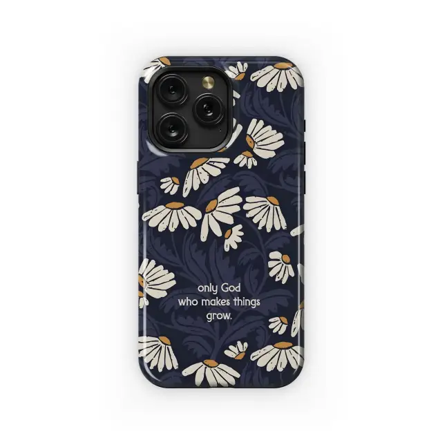 Daisy Field Navy Pattern Phone Case iPhone Samsung Cover Pixel 5029