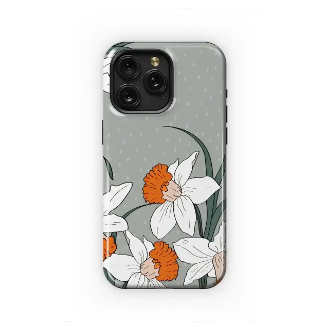Dancing Daffodils Spring Floral Art Phone Case iPhone Samsung Cover Pixel 7004