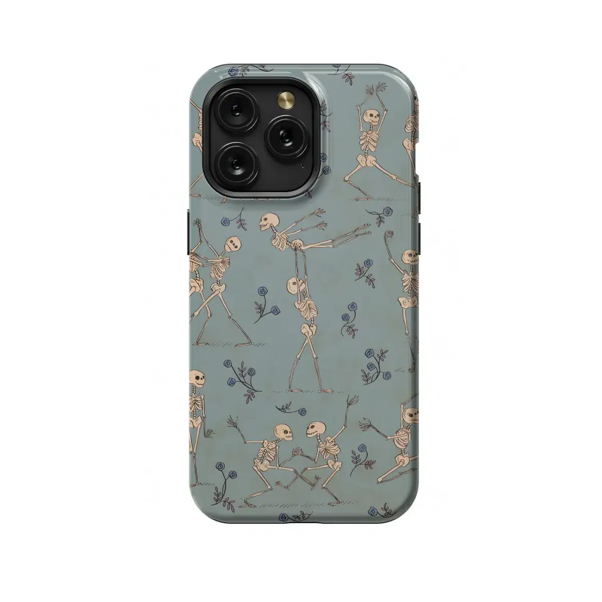 Dancing Skeletons Phone Case iPhone Samsung Pixel & More 341 - Image 1