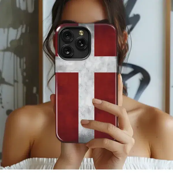 Danish Flag Design
 Phone Case iPhone Samsung Cover Pixel 5729 - Image 1