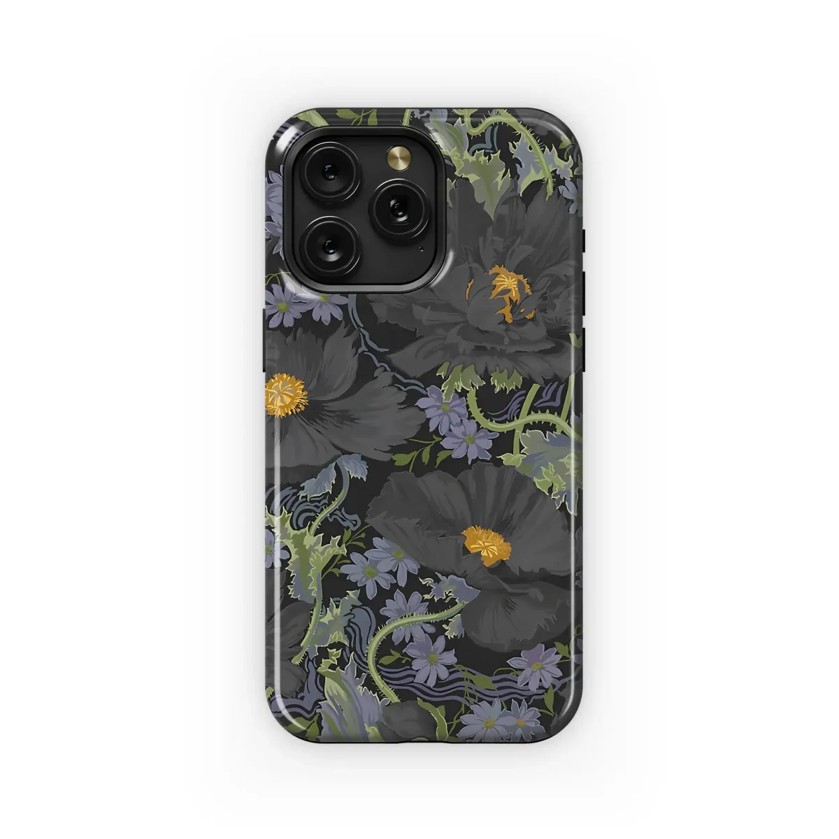 Dark Bloom Botanicals
 Phone Case iPhone Samsung Cover Pixel 6154 - Image 1