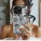 Dark Blue Floral Phone Case iPhone Samsung Cover Pixel 2844 - Image 2