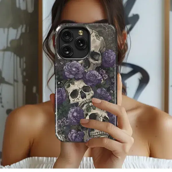 Dark Cloud Village Scene
 Phone Case iPhone Samsung Cover Pixel 5550 - Image 1
