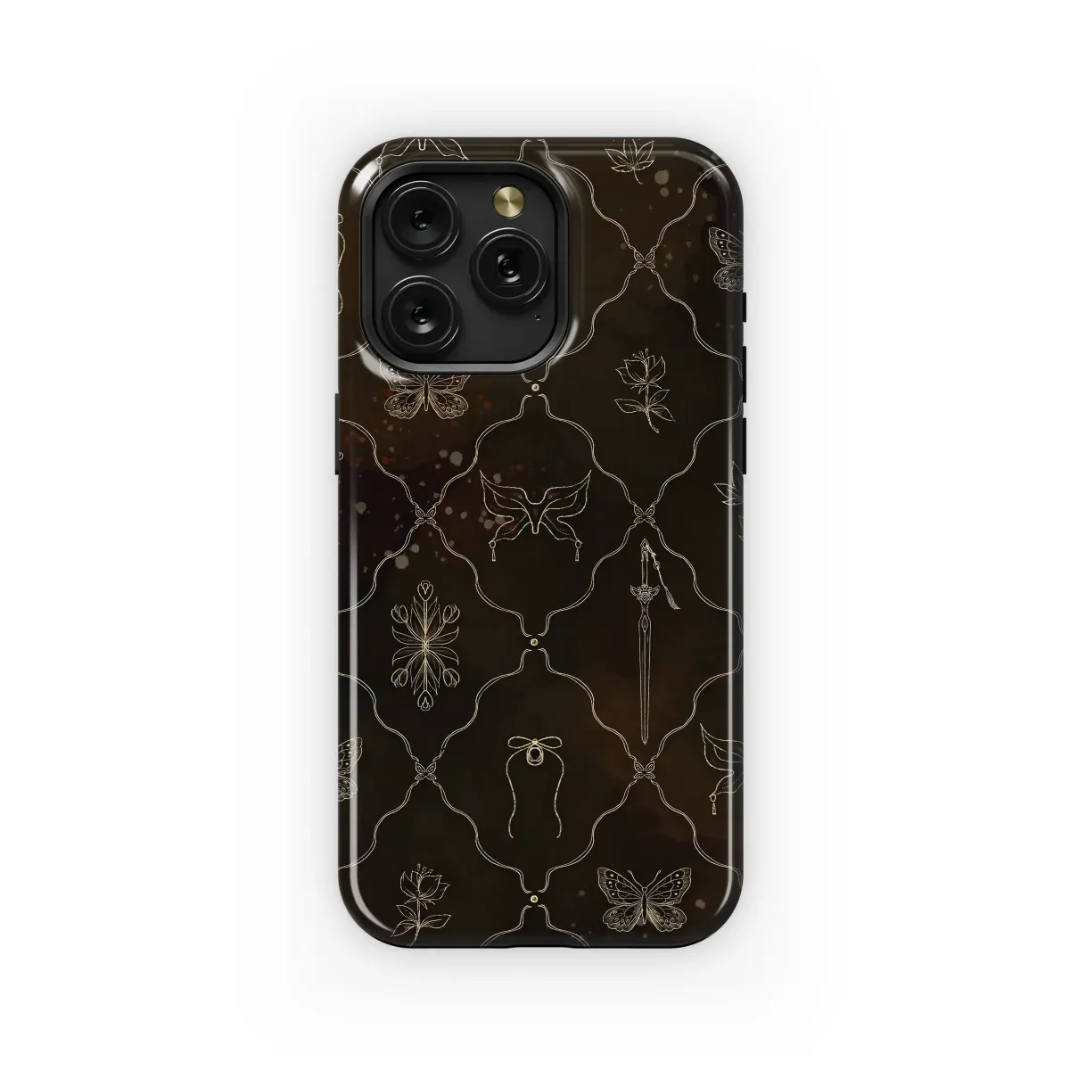 Dark Floral Fantasy Art
 Phone Case iPhone Samsung Cover Pixel 5719 - Image 1