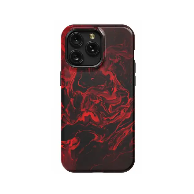 Dark Red Marble Phone Case iPhone Samsung Pixel & More