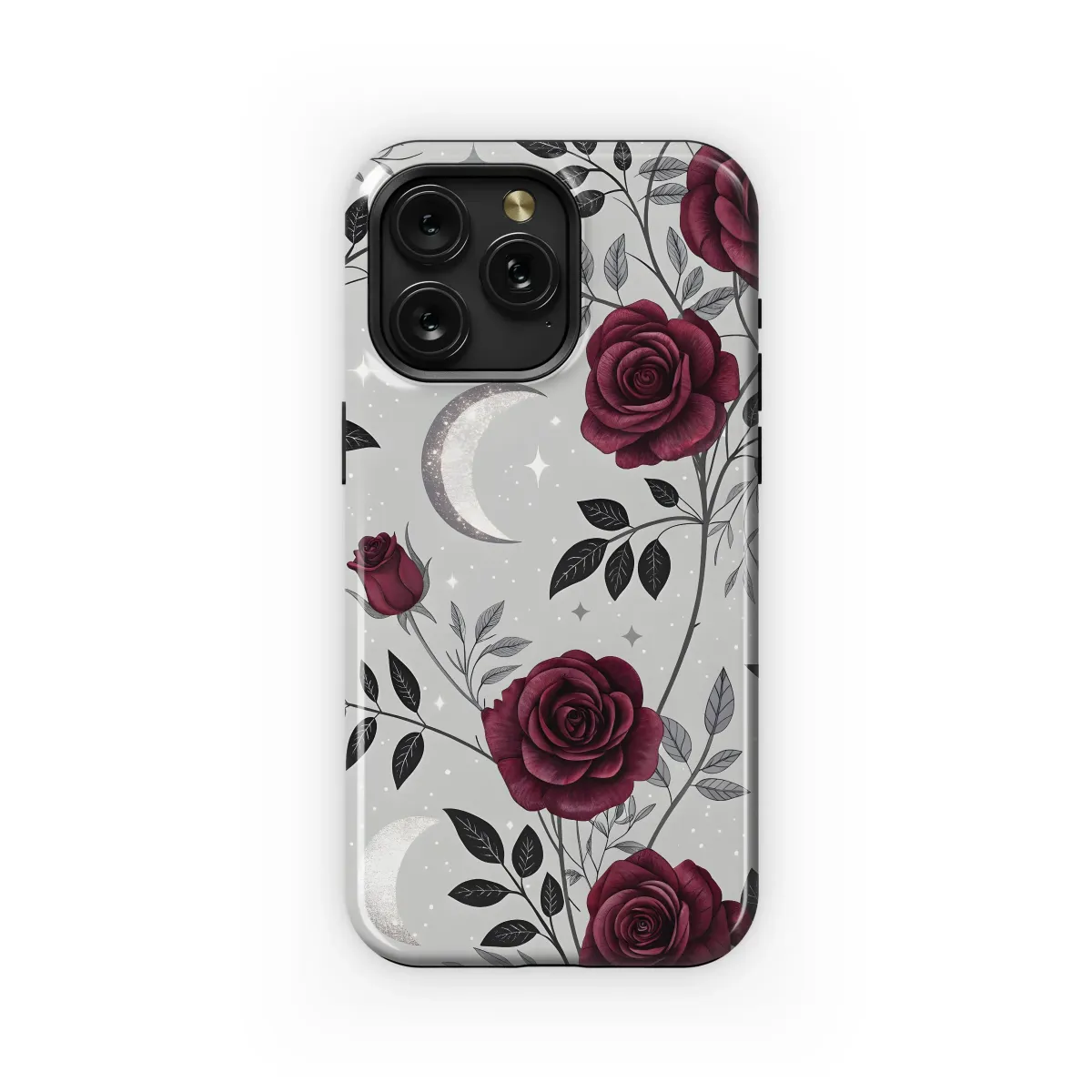 Dark Roses & Crescent Moon
 Phone Case iPhone Samsung Cover Pixel 5716 - Image 1