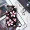 Delicate Pink Flowers Black Design Phone Case iPhone Samsung Cover Pixel 5279 - Image 3