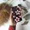 Delicate Pink Flowers Black Design Phone Case iPhone Samsung Cover Pixel 5279 - Image 4