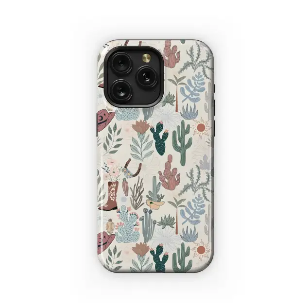 Desert Botanical Boots
 Phone Case iPhone Samsung Cover Pixel 5860