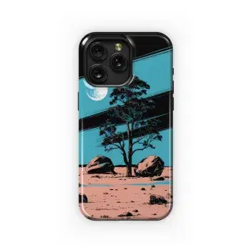 Desert Night Tree
 Phone Case iPhone Samsung Cover Pixel 4273 - Image 1