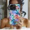 Digital Watercolor Hand Painted Tie Dye Batik Flowers Phone Case iPhone Samsung Cover Pixel 3820 - Image 2