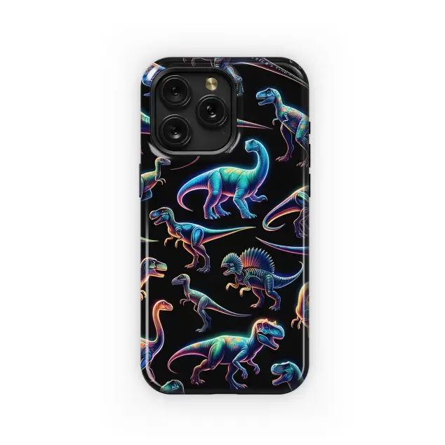 Dinosaur Hologram Phone Case iPhone Samsung Cover Pixel 3327