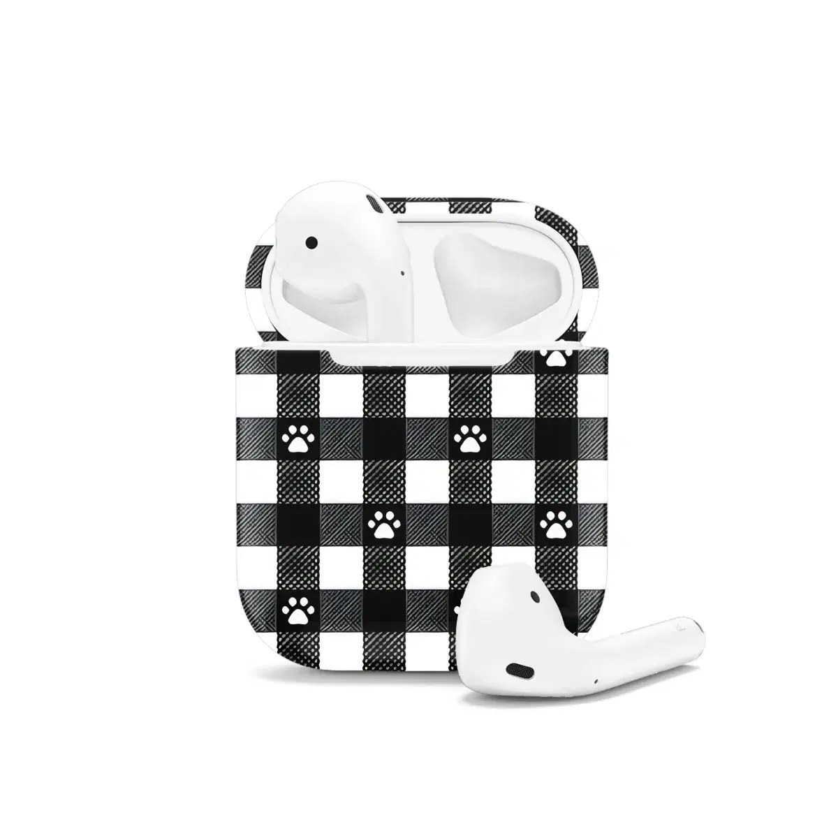 Dog Paw Seamless Pattern Wallpaper AirPods Case AirPods Pro AirPods Pro 2 AirPods 3 AirPods 2 Glossy 2184 - Image 1