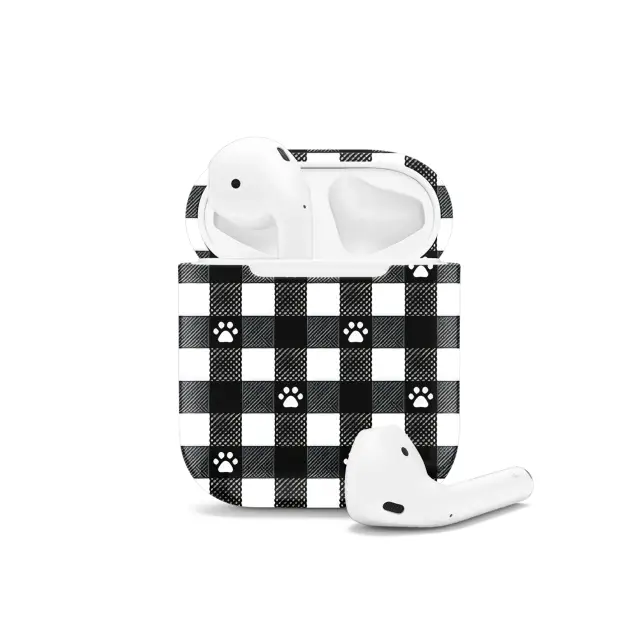 Dog Paw Seamless Pattern Wallpaper AirPods Case AirPods Pro AirPods Pro 2 AirPods 3 AirPods 2 Glossy 2184