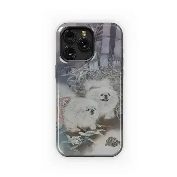 Dogs, Bamboo, and Turtle. Phone Case iPhone Samsung Cover Pixel 4839 - Image 1