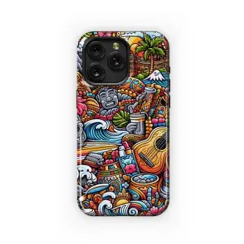 Doodle Hawaii Phone Case iPhone Samsung Cover Pixel 2887 - Image 1