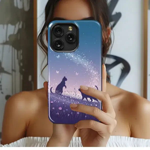 Dragonfly Sparkle Night Phone Case iPhone Samsung Cover Pixel 5547 - Image 1
