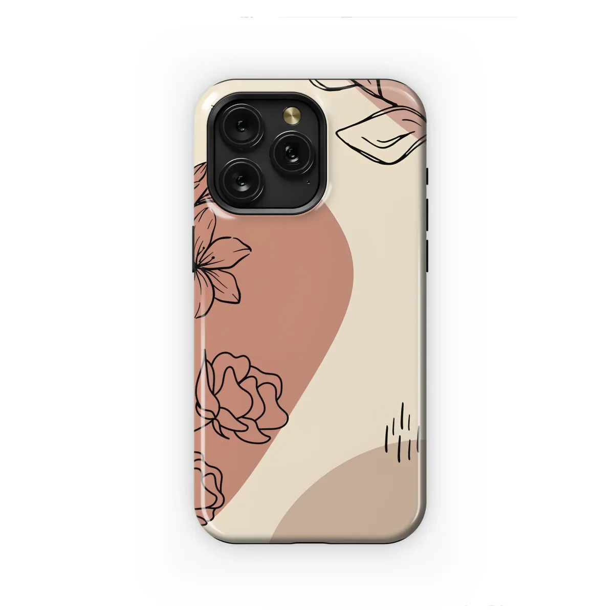 Earthy Tones & Floral Traces Phone Case iPhone Samsung Cover Pixel 6427 - Image 1