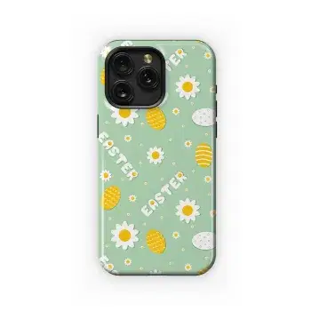 Easter Eggs and Flowers Phone Case iPhone Samsung Cover Pixel 3918 - Image 1