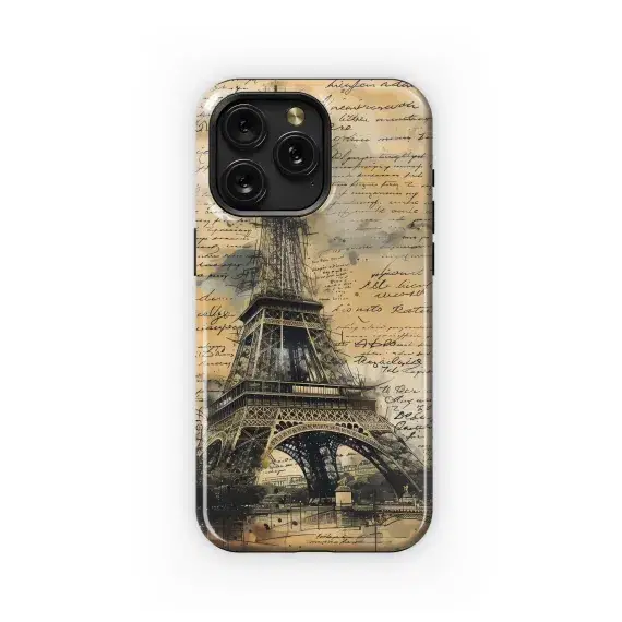 Eiffel Tower Notes Junk Journal Phone Case iPhone Samsung Cover Pixel 2067 - Image 1