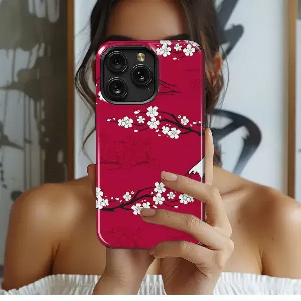 Elegant Blue White Floral Pattern Phone Case iPhone Samsung Cover Pixel 5321 - Image 1