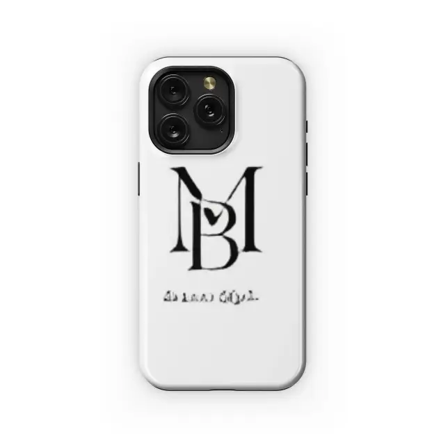 Elegant Custom Monogram Initial Artwork Phone Case iPhone Samsung Cover Pixel 7357