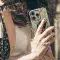 Elegant Floral Black Cat Print Phone Case iPhone Samsung Cover Pixel 5446 - Image 5